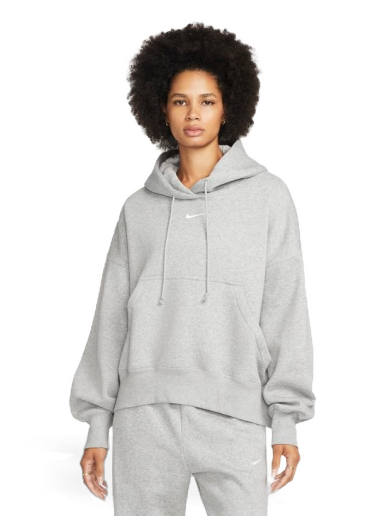 Huppari Nike Sportswear Phoenix Fleece Over-Oversized Pullover Hoodie Harmaa | DQ5858-063