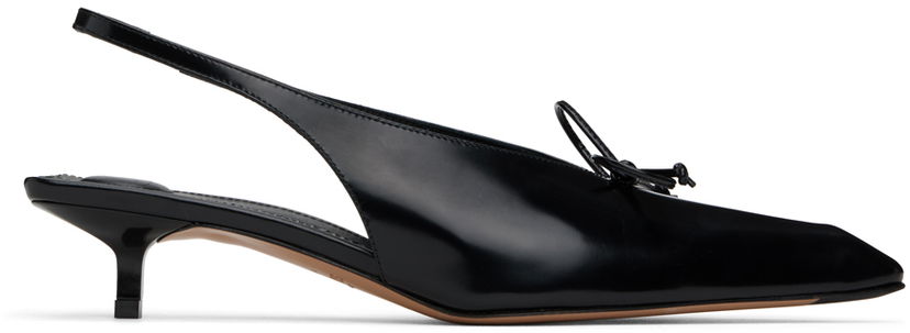 Tennarit ja kengät Jacquemus Les Sculptures 'Les slingbacks Cubisto basses' Heels "Black" Musta | 24E241FO138-4036