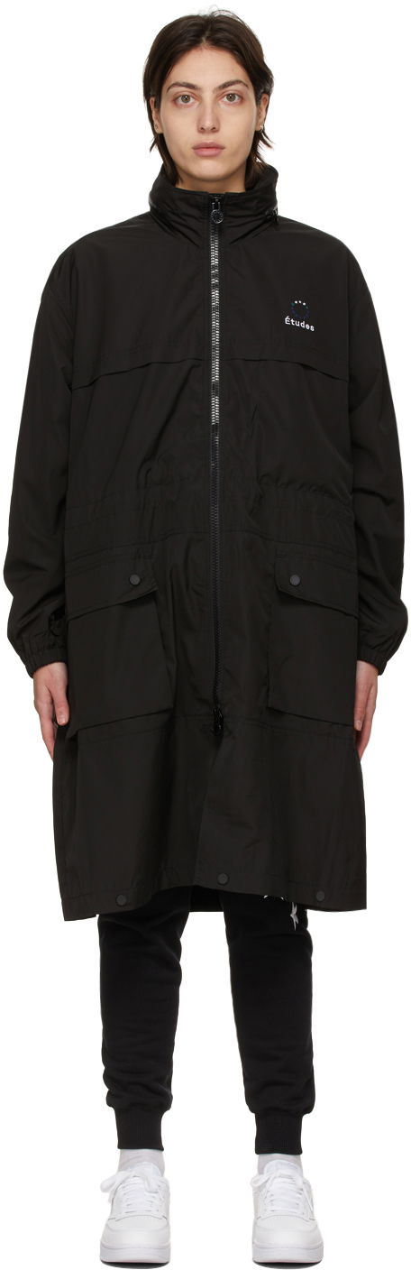 Tuulitakki Études Air Full Coat Musta | E16B-025-01