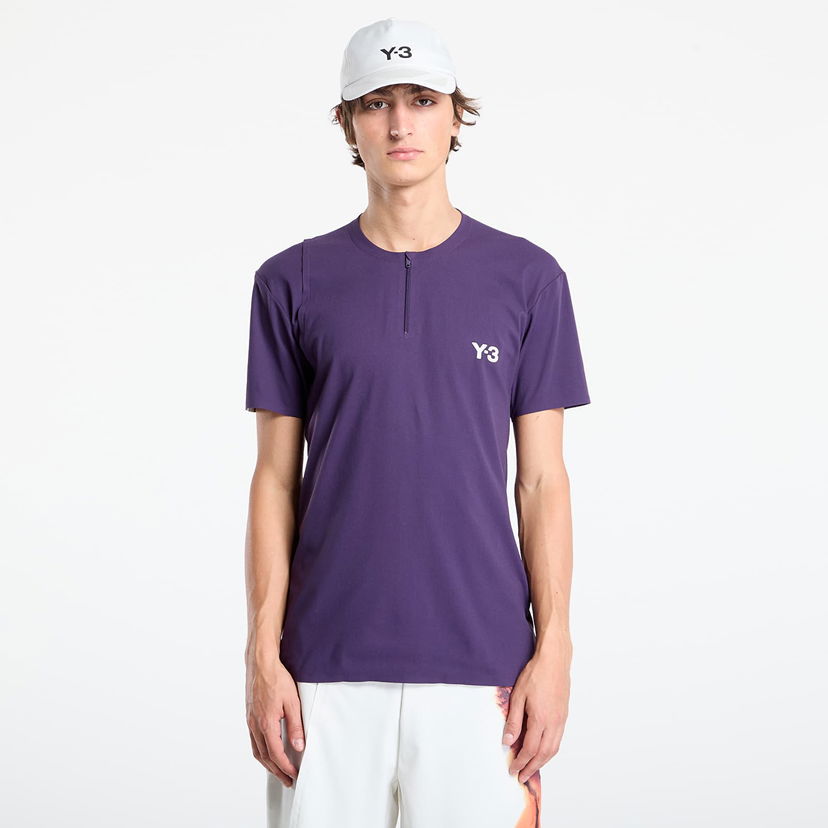 T-paita Y-3 Y-3 Zip T-Shirt Violetti | JN2992