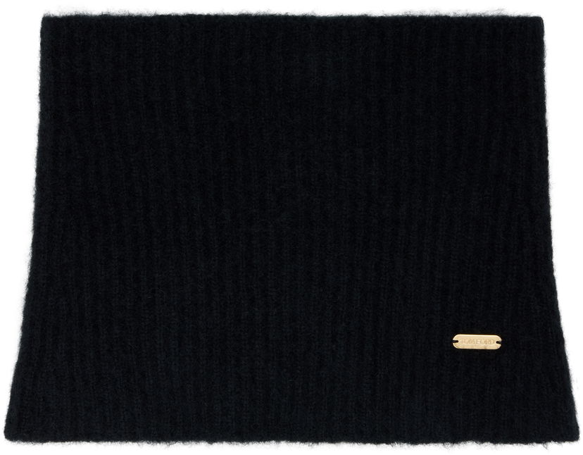 Huivi Tom Ford Tom Ford Snood with Metal Plaque Musta | SNK001-YAX935