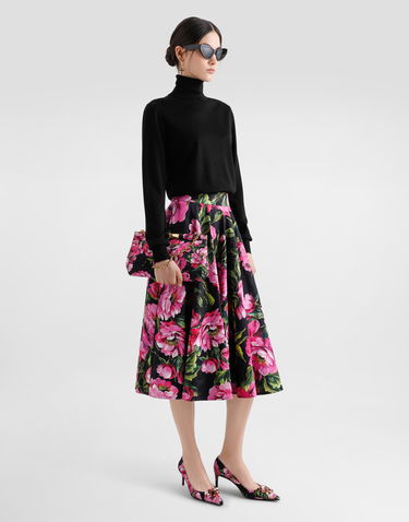 Käsilaukku Dolce & Gabbana Dolce & Gabbana Marlene Floral Print Clutch Musta | BB7672A6N03HN5KR, 1