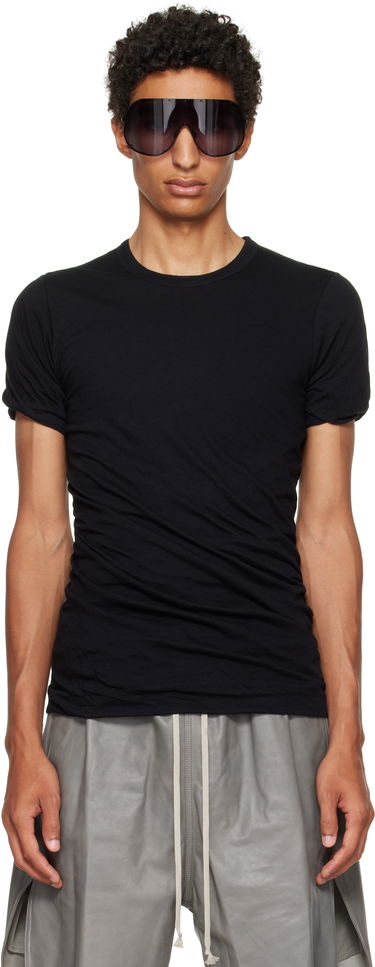T-paita Rick Owens Rick Owens Concordians Double T-Shirt Musta | RU02E1256 UCDB, 0