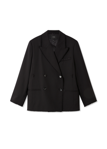 Takki AXEL ARIGATO Thea Frayed Double-Breasted Blazer Musta | A3305002, 0