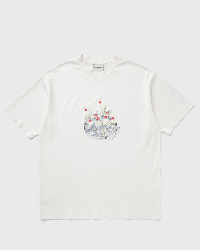 T-paita Drôle de Monsieur Drole de Monsieur Le Cocktails T-Shirt XXL Valkoinen | G-TS237-CO002-OW