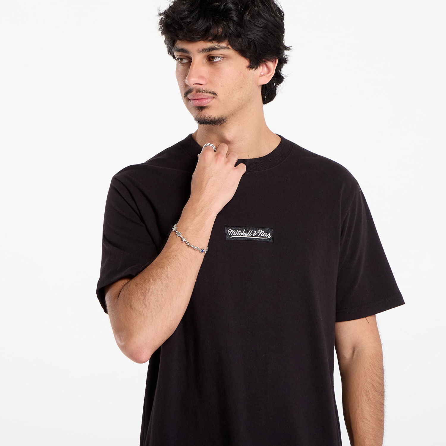 T-paita Mitchell & Ness Mitchell & Ness Branded Box Logo T-Shirt Musta | SS9609-MNNBLCK, 1