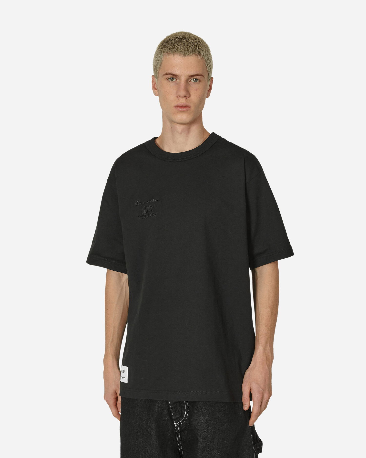 T-paita Champion WTAPS Academy Crewneck Musta | C8-Z351 090, 1