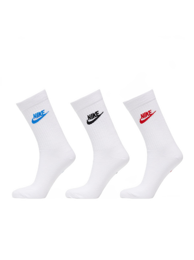 Alusvaatteet ja sukat Nike Everyday Essential Crew Socks 3-Pack Valkoinen | DX5025-911