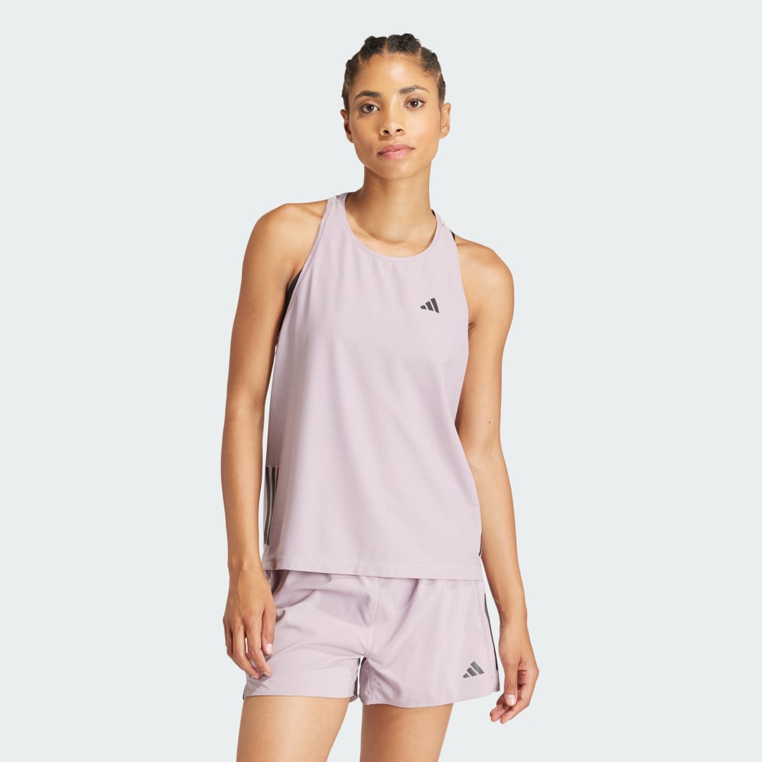 Tankkitoppi adidas Performance Own the Run Tank top Violetti | IN8313, 1
