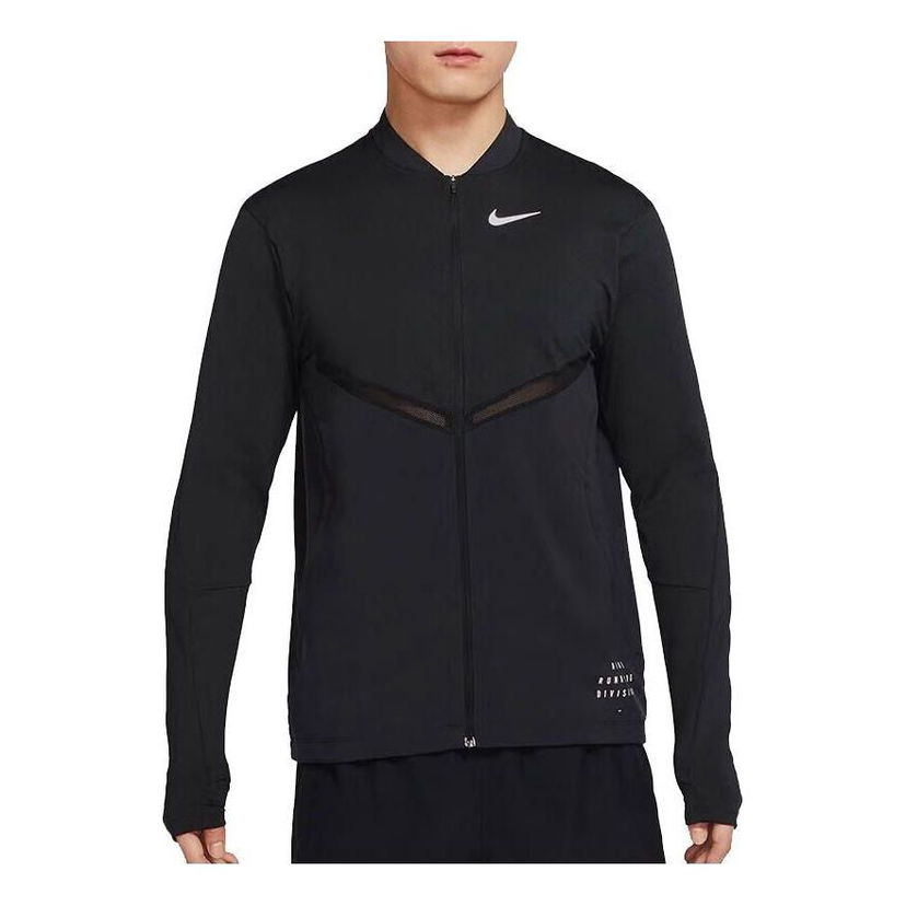 Bomber-takki Nike Run Division Element Running Jacket Musta | DQ4756-010