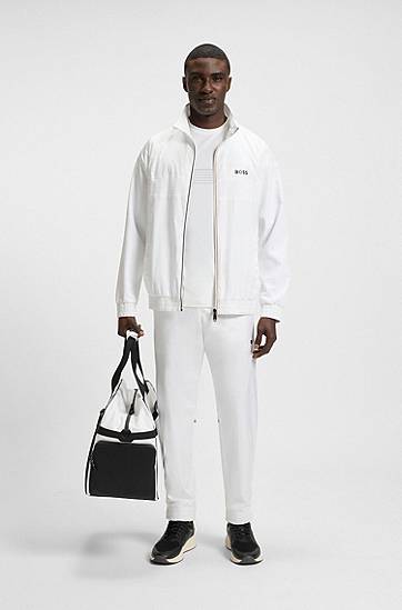 T-paita BOSS BOSS Active Stretch Slim Fit Tee with Moisture Management Valkoinen | 50543330, 1