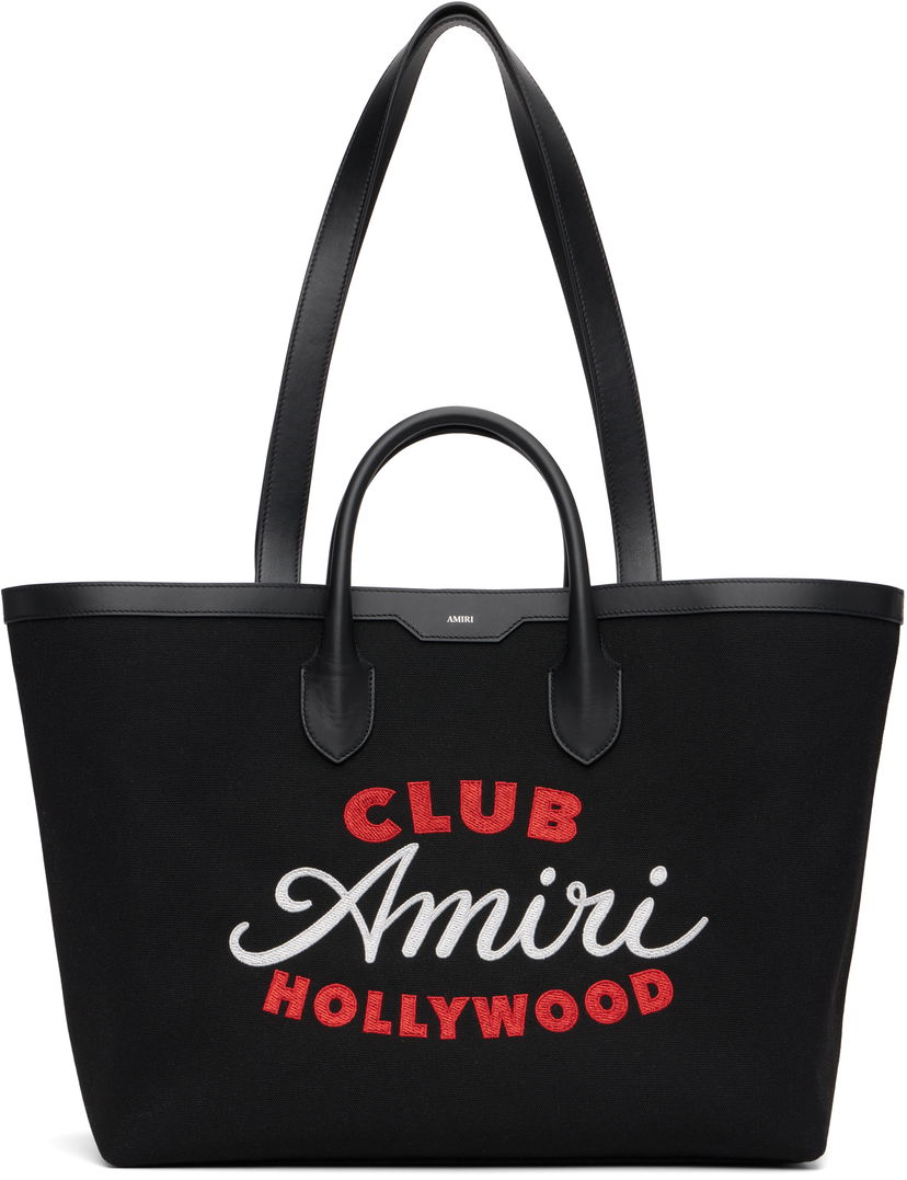 Kangaskassi AMIRI Amiri 'Club Amiri' Canvas Tote Bag Musta | AMBGTO1016