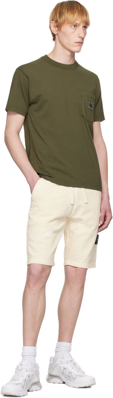 Shortsit Stone Island Stone Island Fleece Shorts Keltainen | K1S15 6200009 S0060, 4