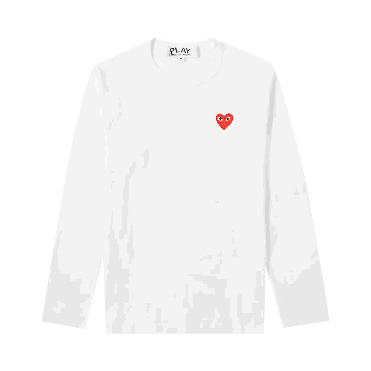 T-paita Comme des Garçons PLAY Basic Logo Tee Valkoinen | P1T118 2, 0