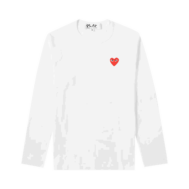 T-paita Comme des Garçons PLAY Basic Logo Tee Valkoinen | P1T118 2, 0