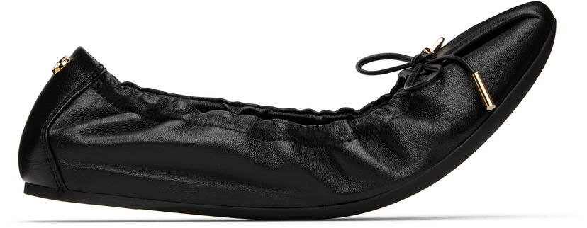 Mekko FERRAGAMO Ferragamo Elasticated Ballerina Flats Musta | 779656