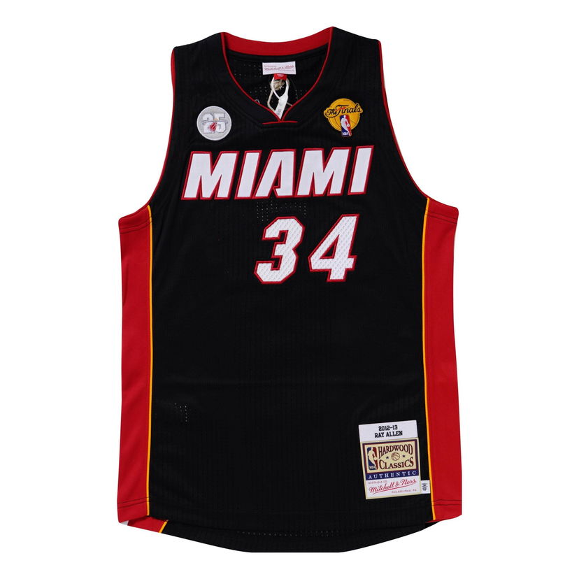 Jersey Mitchell & Ness Authentic Miami Heat Ray Allen 2012-13 Jersey Musta | AJY44943-MHE12RALBLCK