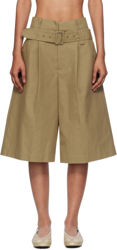 Shortsit Simone Rocha Simone Rocha Wide Leg Multi Belt Loop Shorts Beige | 4160 1267, 0