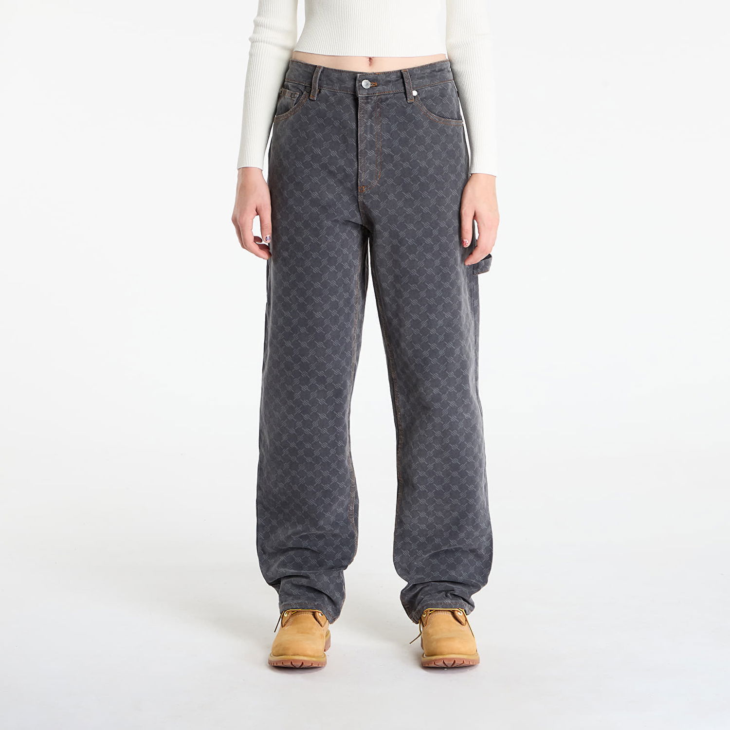 Jeans DAILY PAPER Monogram Workwear Amba Jeans Harmaa | 2523034, 0