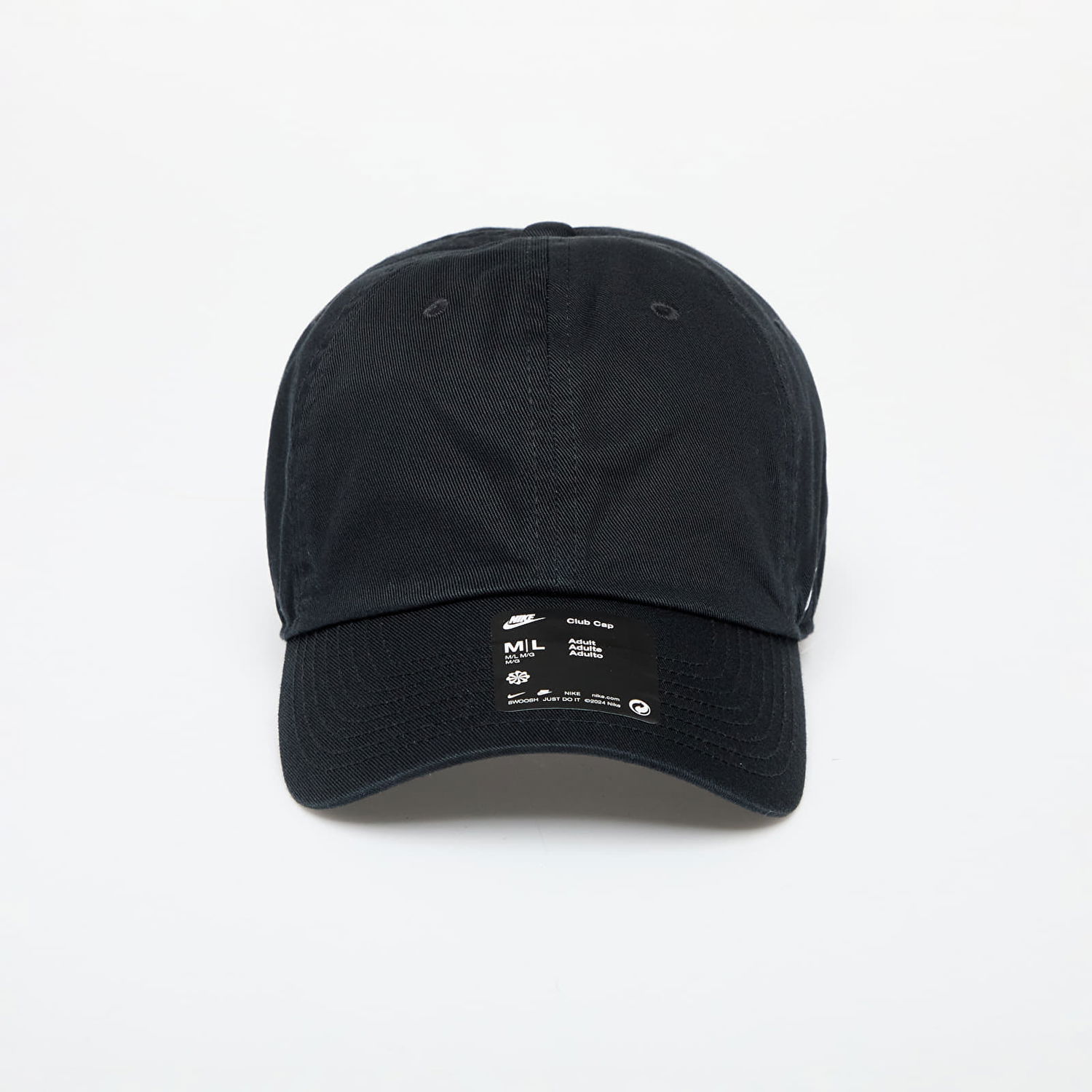 Korkki Nike Club Cap Unstructured Cap Black/ White Musta | FQ1361-010, 0