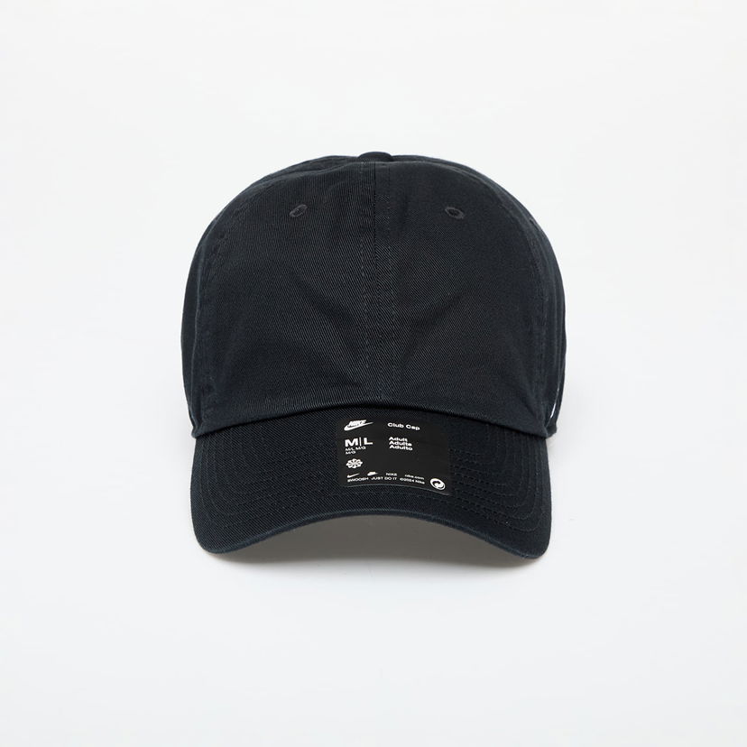 Korkki Nike Club Cap Unstructured Cap Black/ White Musta | FQ1361-010