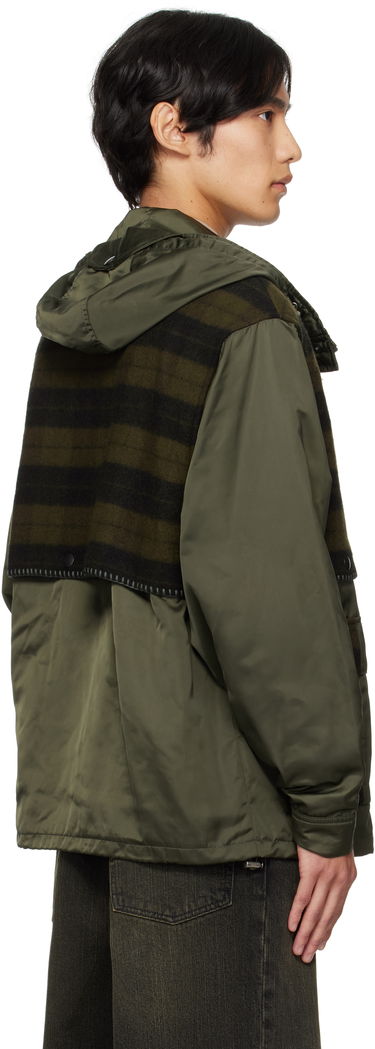 Takki Andersson Bell Andersson Bell Check Layered Hooded Jacket Vihreä | awa717u, 2