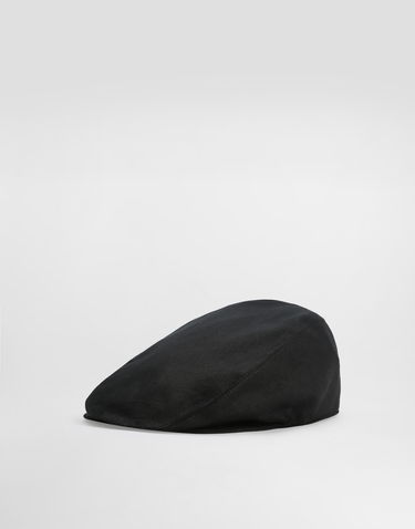 Korkki Dolce & Gabbana Dolce & Gabbana Linen Flat Cap Musta | GH587AFU4JBN0000, 0