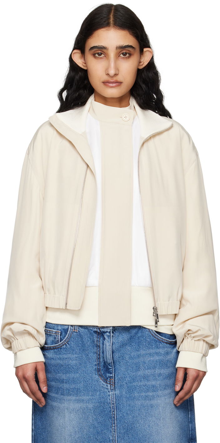 Bomber-takki Helmut Lang Helmut Lang Bomber Jacket Beige | O04HW102