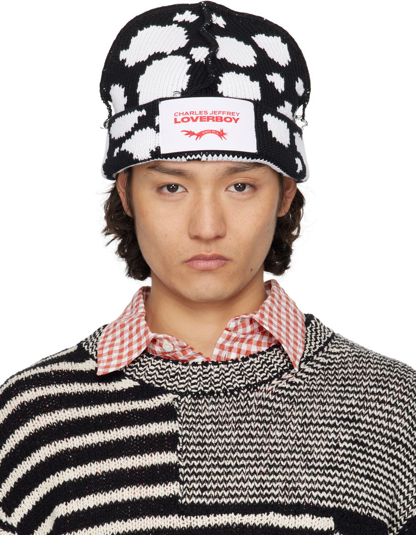 Pipo Charles Jeffrey Loverboy Charles Jeffrey LOVERBOY Knitted Logo Beanie Musta | 54130601