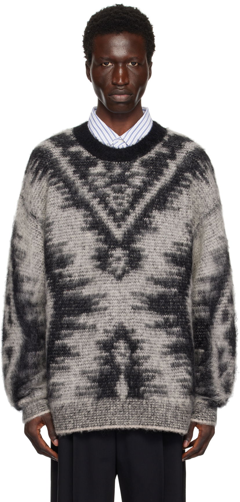 Villapaita ISABEL MARANT Isabel Marant Fabo Knitted Sweater Harmaa | 25PPU0653HA-C1L05H