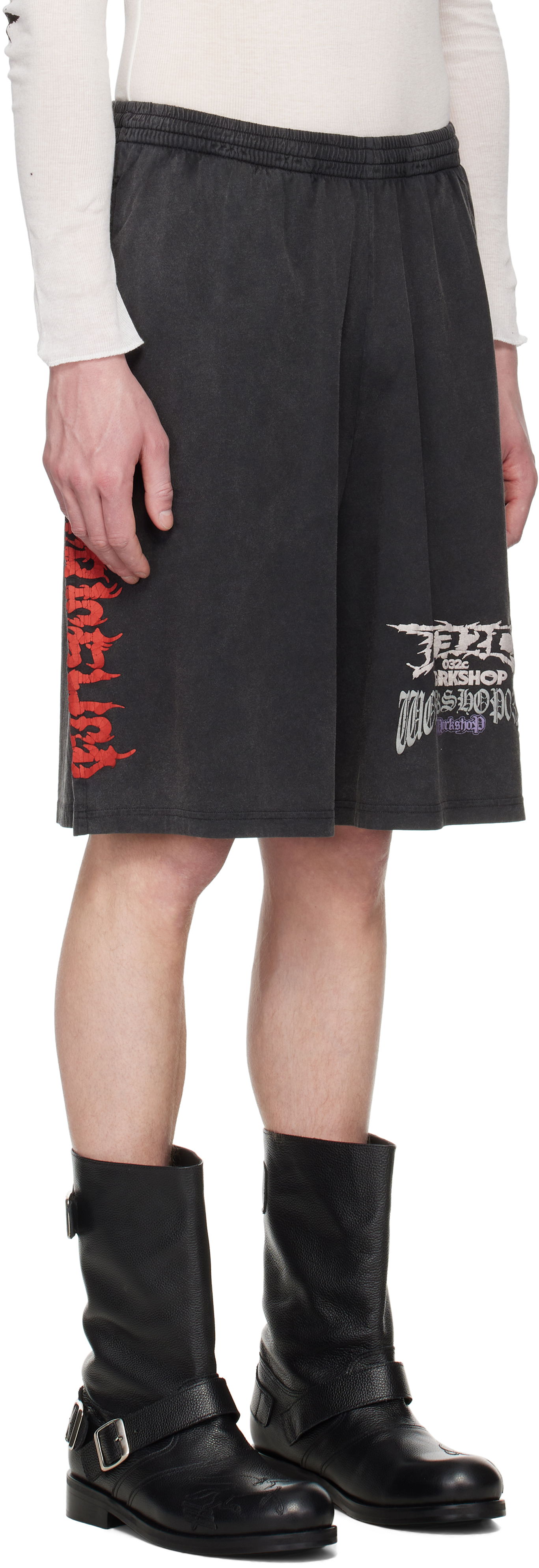 Shortsit 032C 032c Telepresence Comfort Shorts Musta | S25-MRC-1141-050, 1