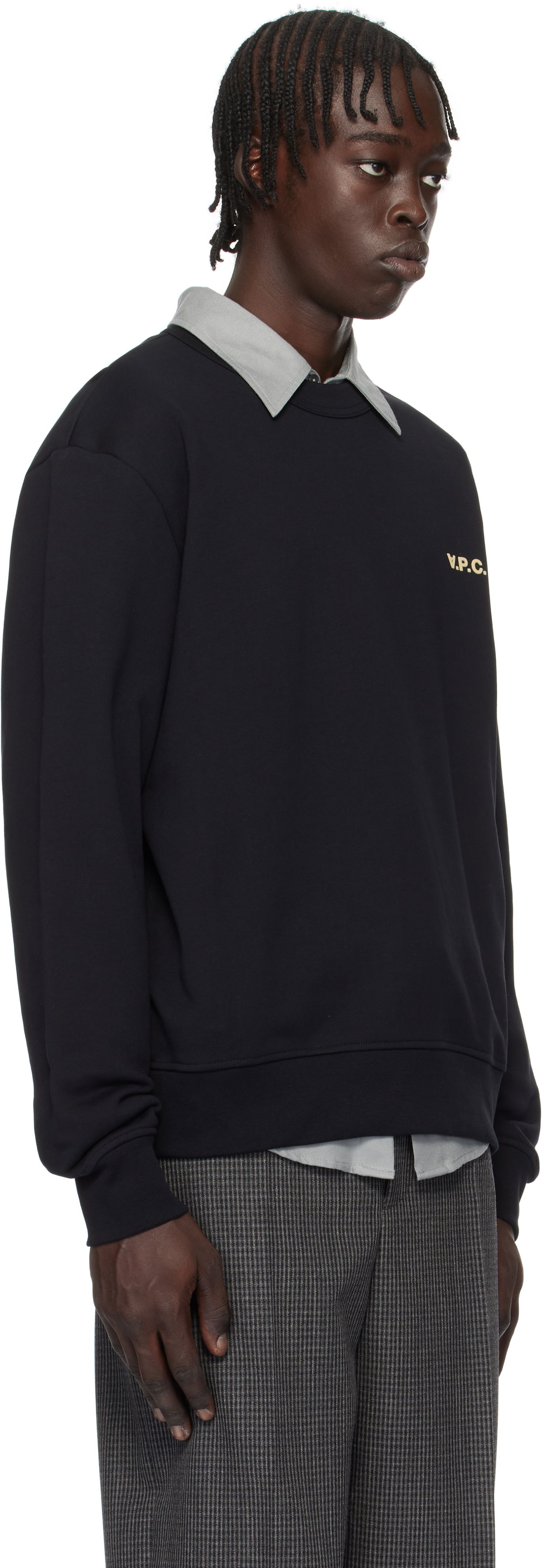 Huppari A.P.C. Boxy Sweatshirt with Logo Musta | COHGO-H27916, 1