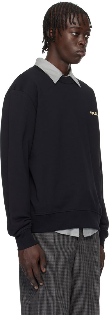 Huppari A.P.C. Boxy Sweatshirt with Logo Musta | COHGO-H27916, 1