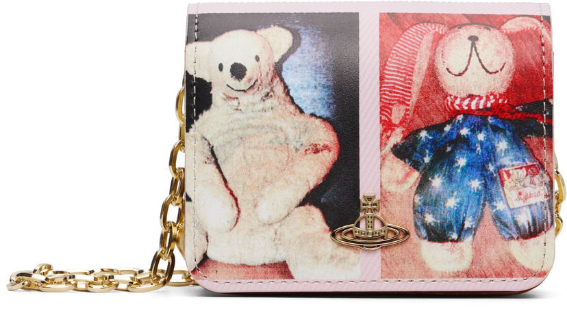 Olkalaukku Vivienne Westwood Vivienne Westwood Teddies Mini Flap Crossbody Bag Vaaleanpunainen | 5C01000VW-L00AQ-