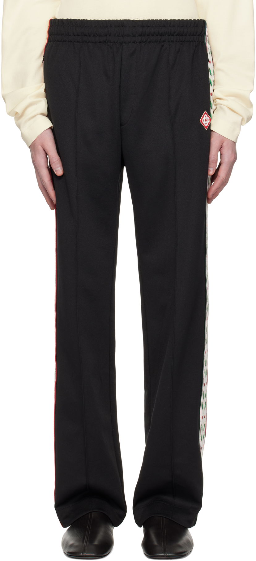 Verryttelyhousut Casablanca Laurel Track Pants Musta | MPS25-JTR-230-01