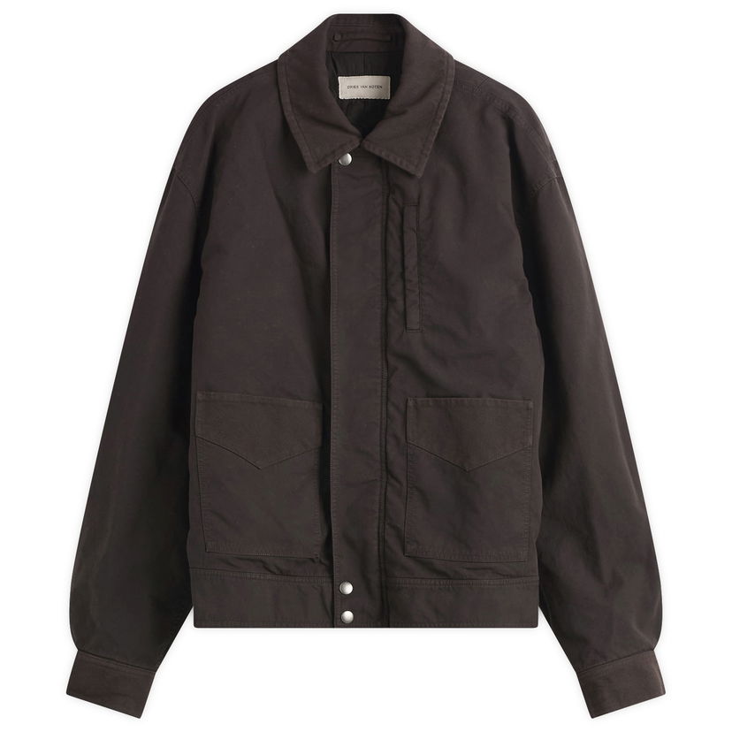 Takki Dries Van Noten Dries Van Noten Double Weave Cotton Jacket, Size Large Ruskea | 252-020577-2101-703