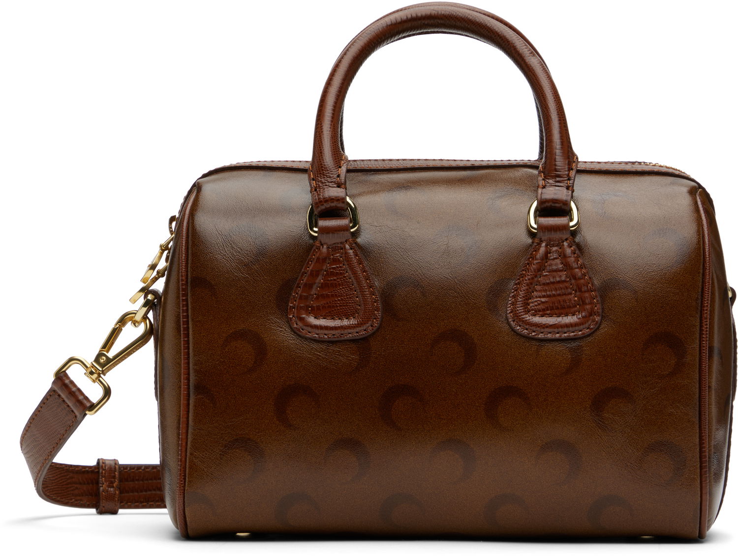 Käsilaukku Marine Serre Marine Serre Moon Airbrushed Leather Strike Bag Ruskea | WBA019A CLEA0053, 0