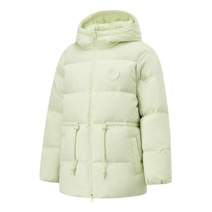Puffer takki Li-Ning Warm Hooded Down Jacket Vihreä | AYMT150-4