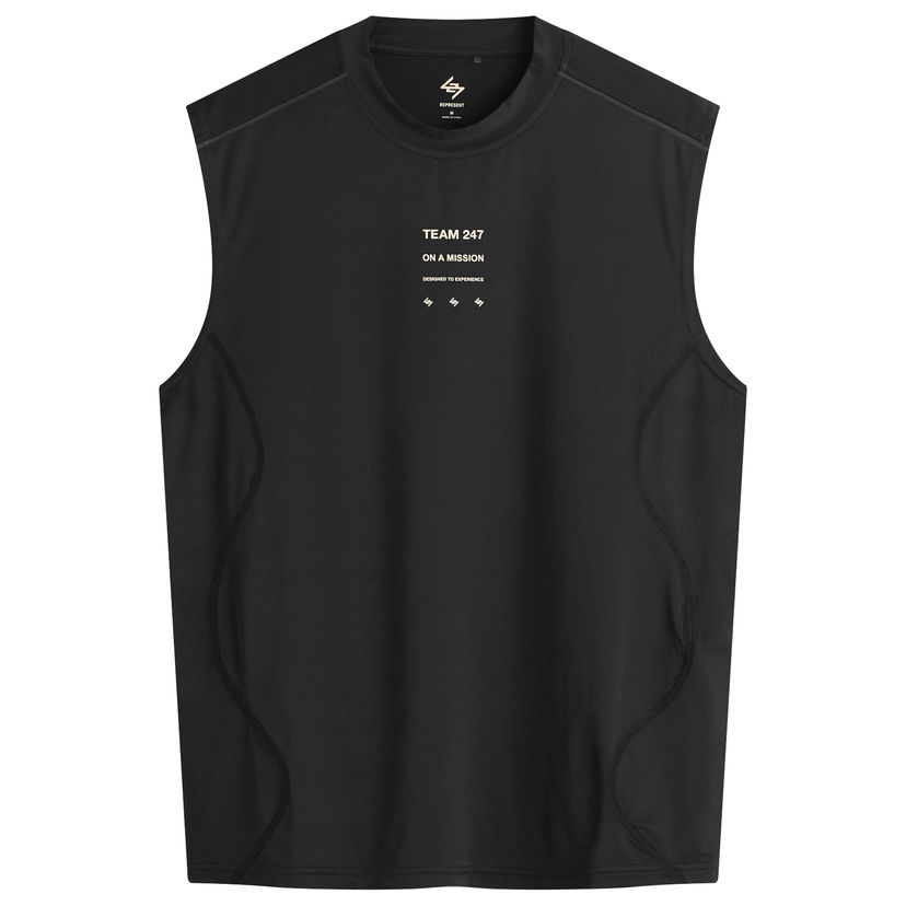 Tankkitoppi Represent Clo 247 Mesh Runner Tank T-Shirt Musta | 247M100019-01