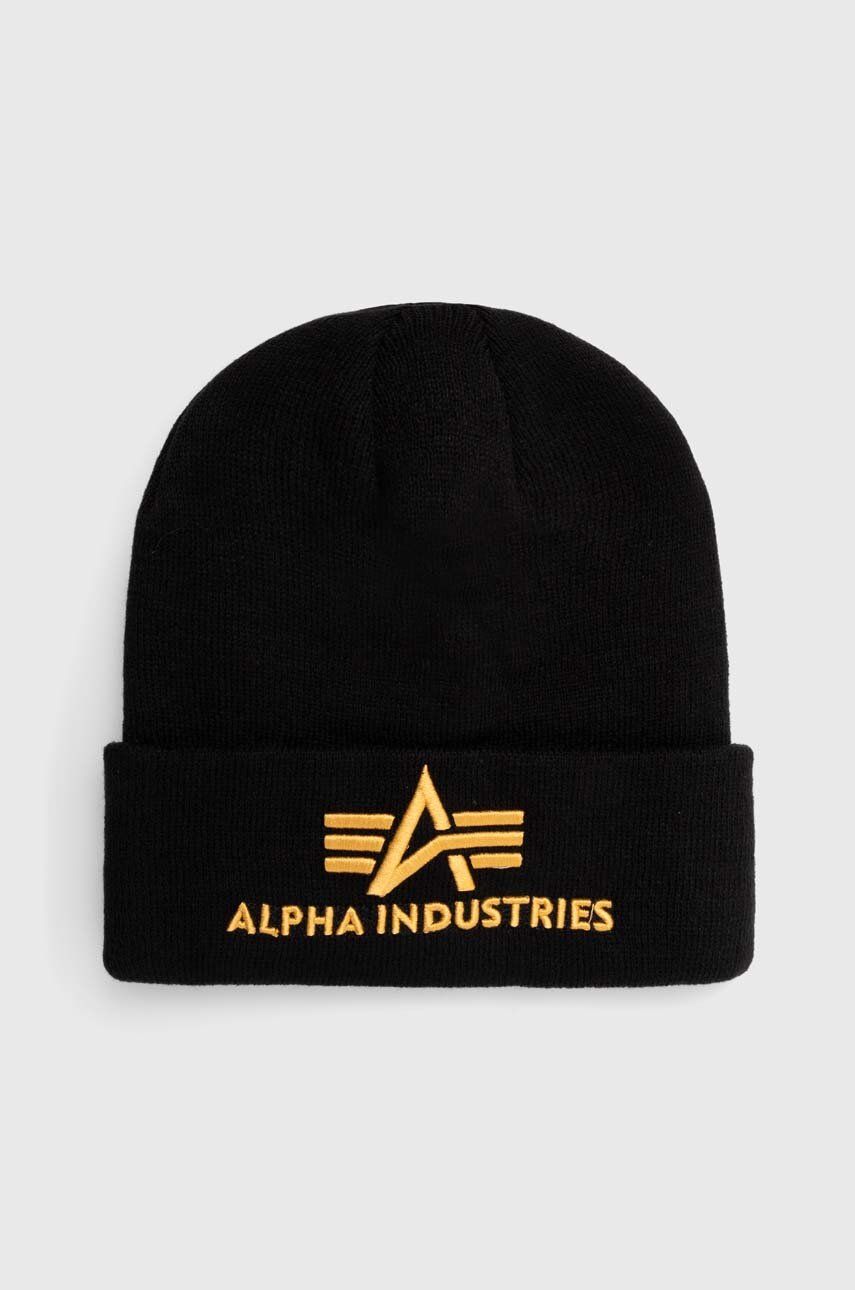 Pipo Alpha Industries 3D Beanie Musta | 168910.583, 0
