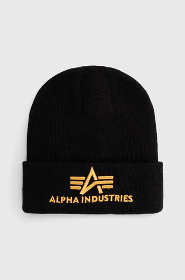Pipo Alpha Industries 3D Beanie Musta | 168910.583, 0