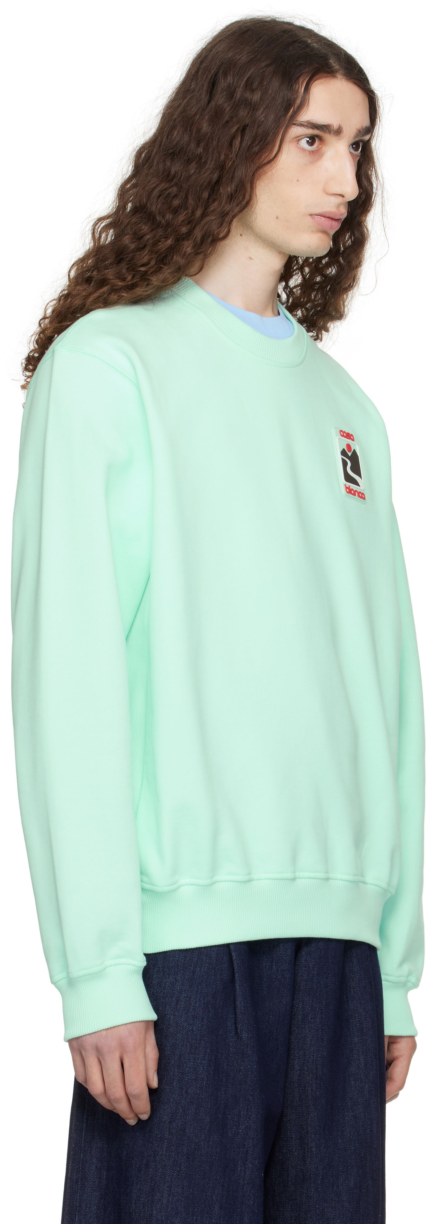Huppari Casablanca Casablanca Sunset Valley Sweatshirt Vihreä | MPF25-JTP-293-04, 1