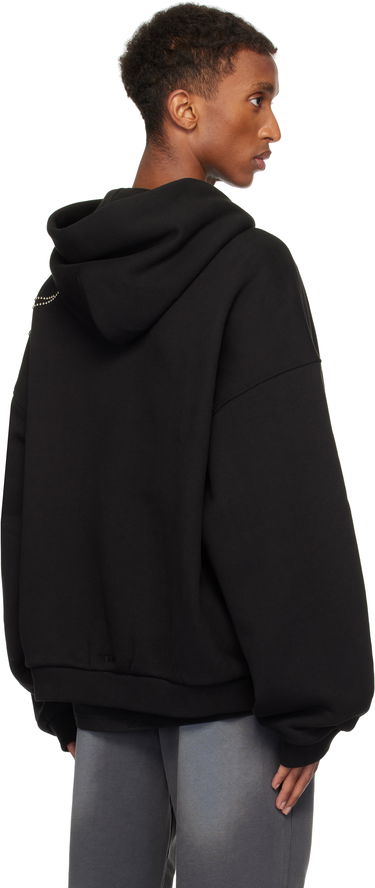 Huppari We11done We11done Meteor Zip Hoodie Musta | WD-TJ3-24-864-U-BK, 2