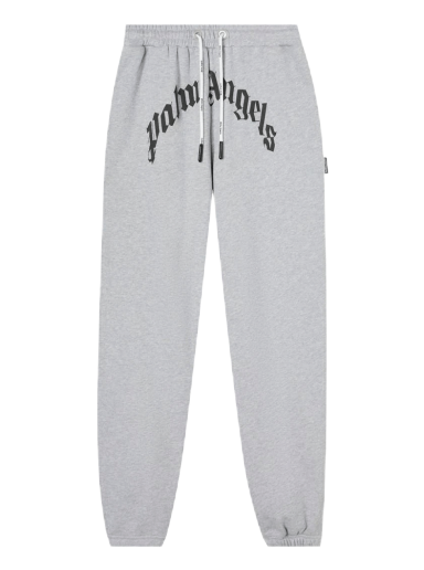 Verryttelyhousut Palm Angels GD Curved Logo Sweatpants Harmaa | PMCH011C99FLE0010910