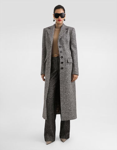 Housut Dolce & Gabbana Dolce & Gabbana Stretch Wool Chevron Trousers Musta | FTC31TFCBAJS8030, 1