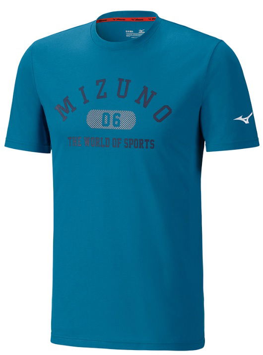 T-paita Mizuno T-Shirt Heritage 1906 Sininen | k2ga8501-12