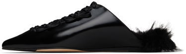 Vaatteet Simone Rocha Simone Rocha Pointed-Toe Faux-Fur Slippers Musta | PMP19F 0740, 2