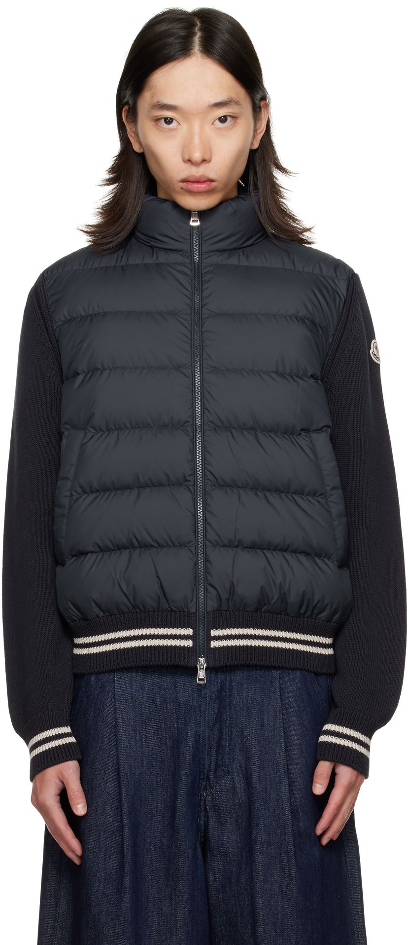 Takki Moncler Moncler Padded Hybrid Jacket Musta | K20919B00032M1509