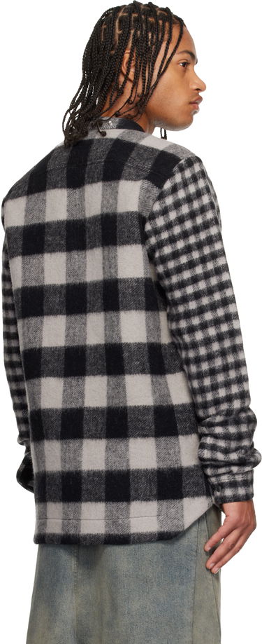 Paita Rick Owens Concordians Larry Fogpocket Plaid Flannel Overshirt with Snap Buttons Monivärinen | RU02E1757 WJPWMP, 2