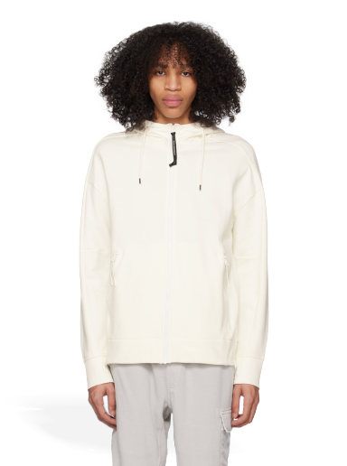 Huppari C.P. Company Goggle Hoodie Valkoinen | 14CMSS082A-005086W